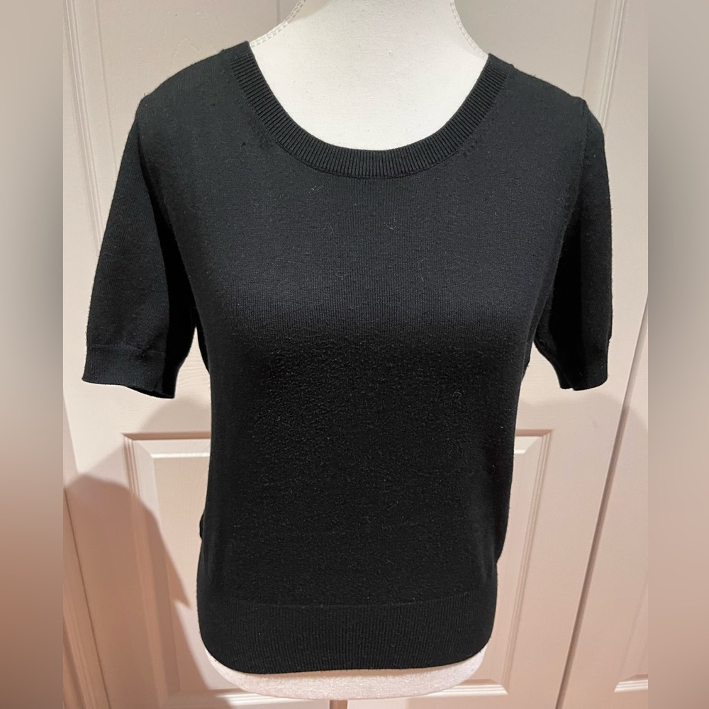 Banana Republic Short Sleeve Cotton Blend Top